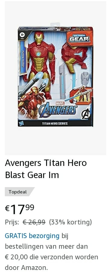Nu op amazon Avengers Titan Hero Blast Gear I...