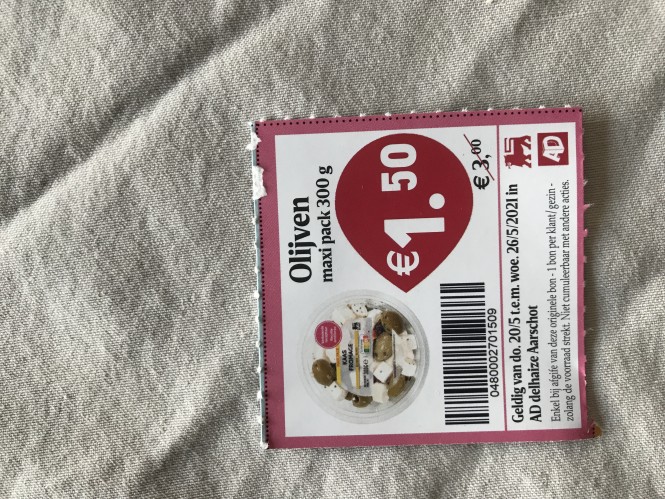 Olijven maxi pack 300gram Nu bij afgifte van...