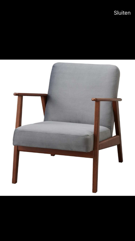 IKEA EKENÄSET fluweel donkergrijs van 199€ vo...