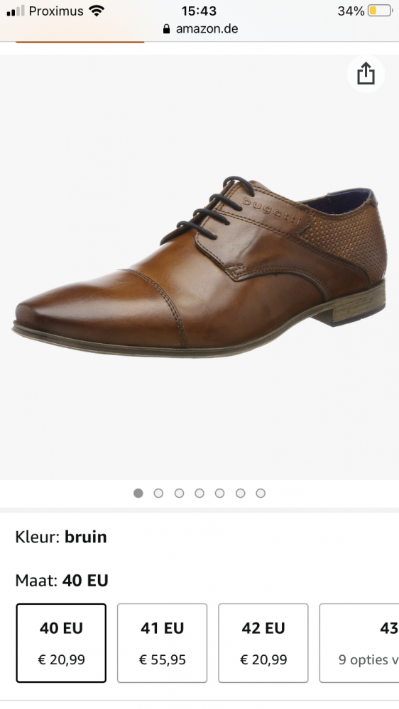 Mannen schoenen van het merk Bugatti. Maat...