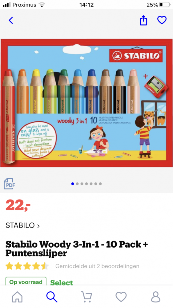 Kleurpotlood, waterverf & waskrijt- STABILO w...