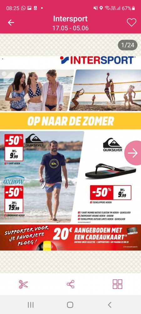 Bij intersport nu 50% korting op Oxbow short,...