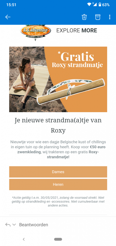 Bij As Adventure krijg je bij aankoop vanaf €...