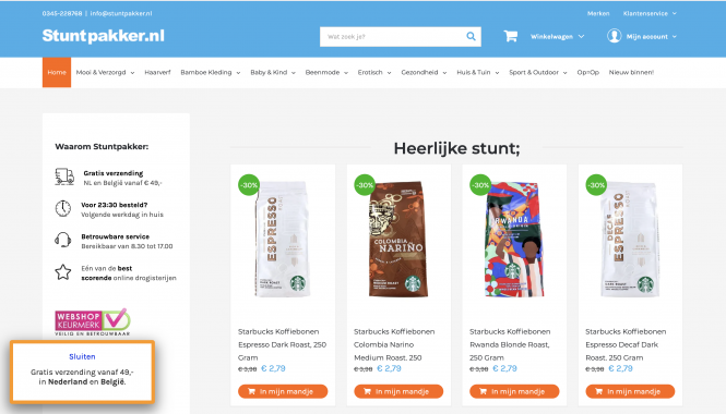 Bij stuntpakker mooie deals zoals Parodontax...