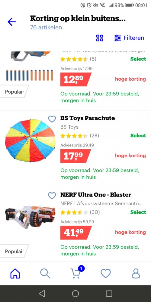 Tot 25% op (klein) (buiten)speelgoed bij Bol...