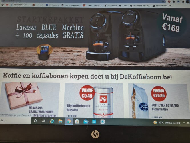 Bij de koffieboon.be krijg je bij aankoop van...