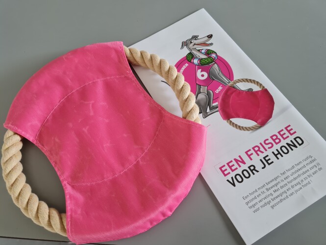 Ook bij mij is de gratis frisbee toegekomen v...