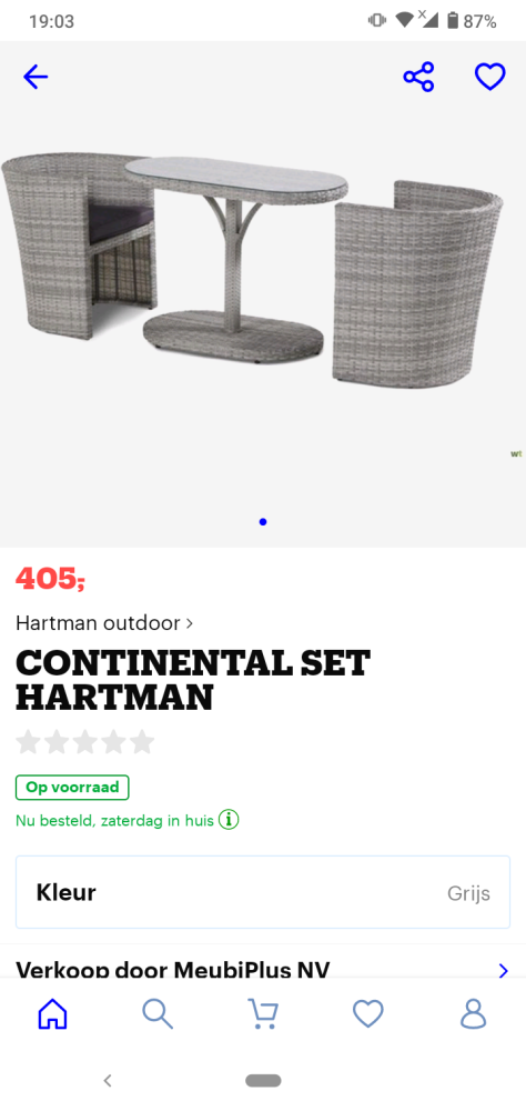 Nu bij makro webshop, Hartman Balkonset Conti...