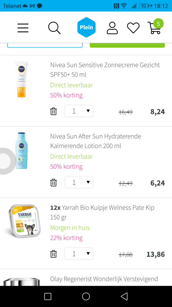 www.plein.be Totale besparing van 41,40€ -5...