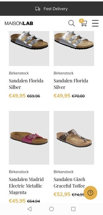 Voor de Birkenstock fans😊 in promo bij Maiso...