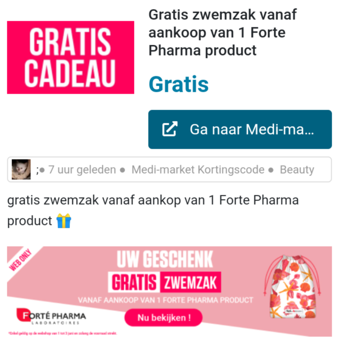 Bij medi-market.be. Bij aankoop van 1 produ...