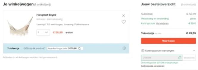 20% korting op tuinmeubels & -accessoires bij...