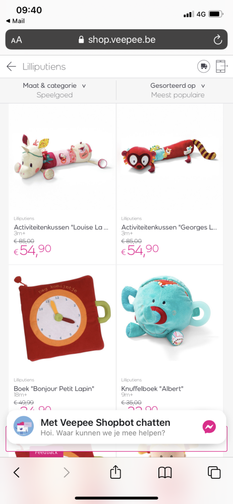 Mooie koopjes te doen op veepee, lilliputiens...