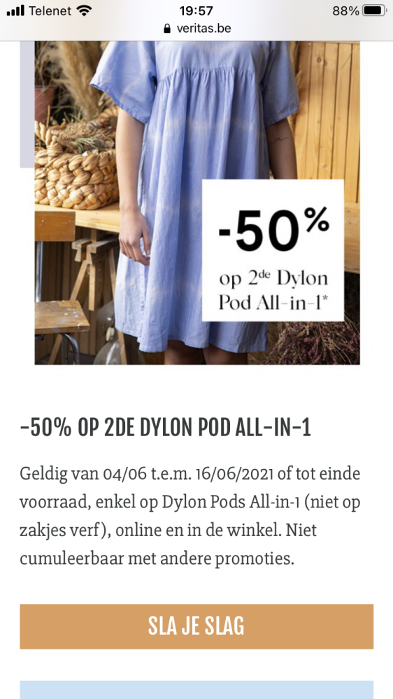 Voor de creatievelingen nu bij Veritas, -50%...