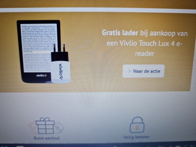 Bij standaard boekhandel nu een gratis lader...