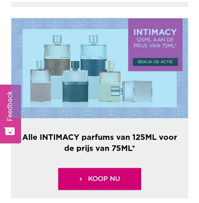 Nu bij ici paris xl alle intimacy parfums van...