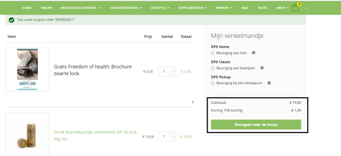 Bij amanvida krijg je met de code NEWJUN21 10...