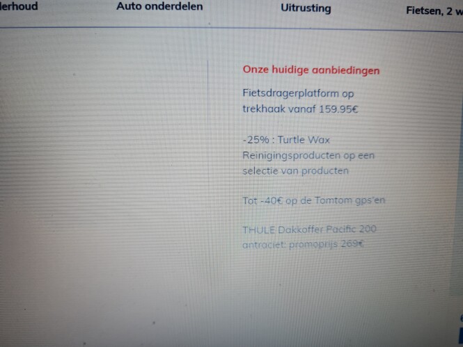 Bij auto5 nu tot 40% op tomtom gps'en en -25%...