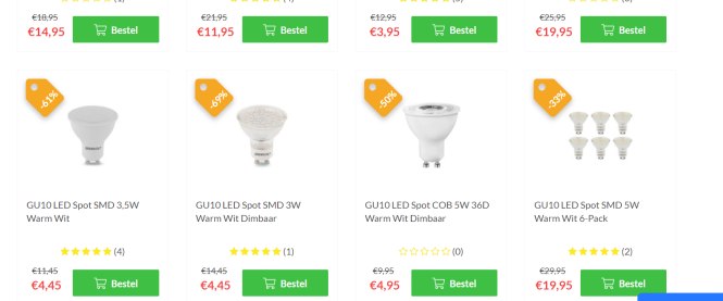 Bij ledshop groenovatie nu korting tot 70% op...