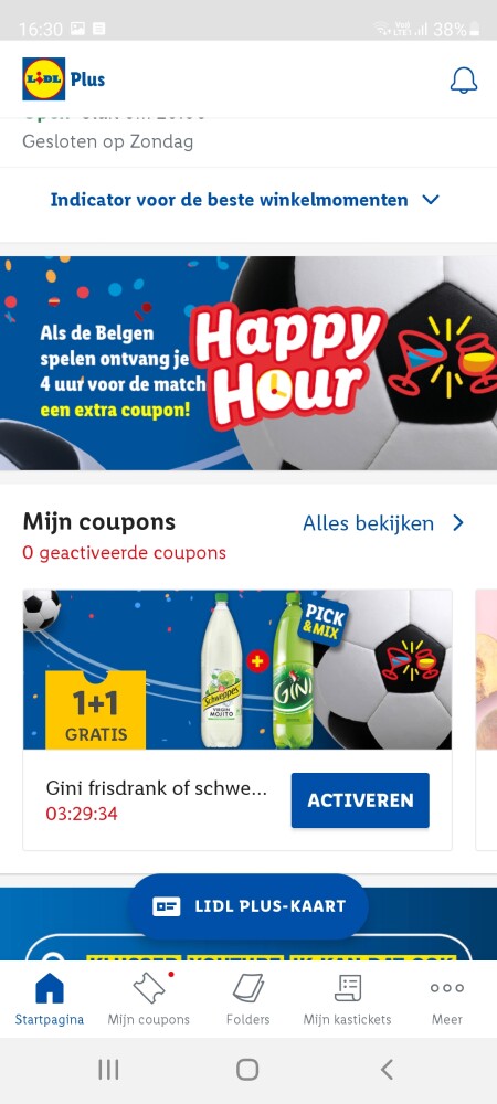 Happy Hour bij de lidl. Als de Belgen spelen...