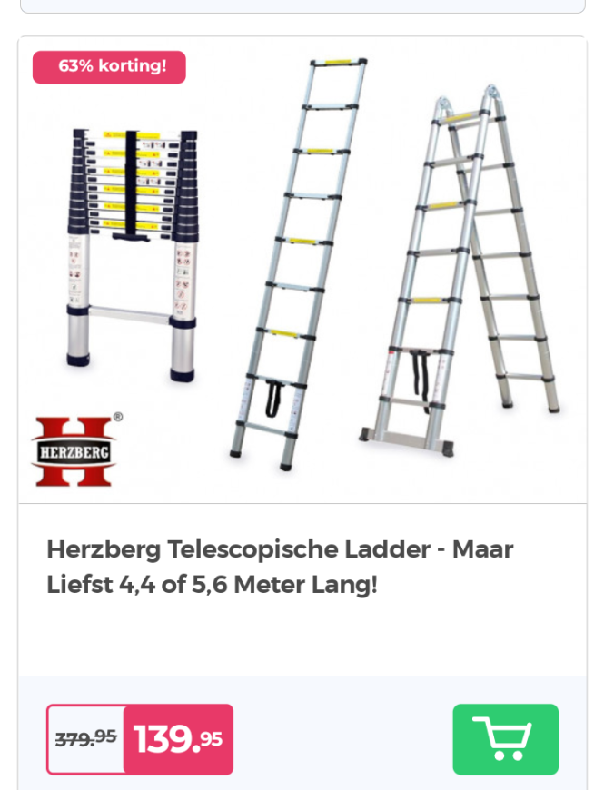Op voordeelvanger.nl 65% korting op telescopi...