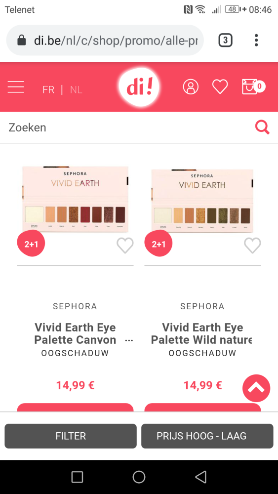 SPECIALE AANBIEDING BIJ DI: 2+1 Gratis op h...