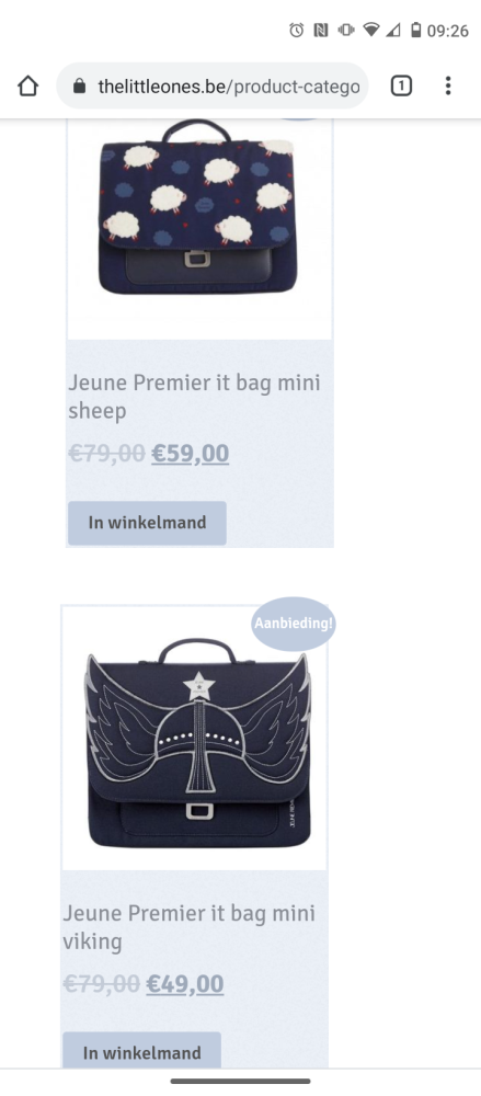 www.thelittleones.be korting op selectie boek...