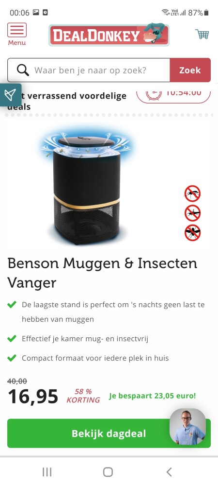 Bij dealdonkey.com nu benson muggen & insecte...