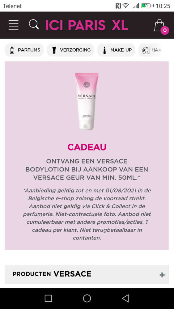 ONTVANG EEN VERSACE SHOWERGEL BIJ AANKOOP VAN...