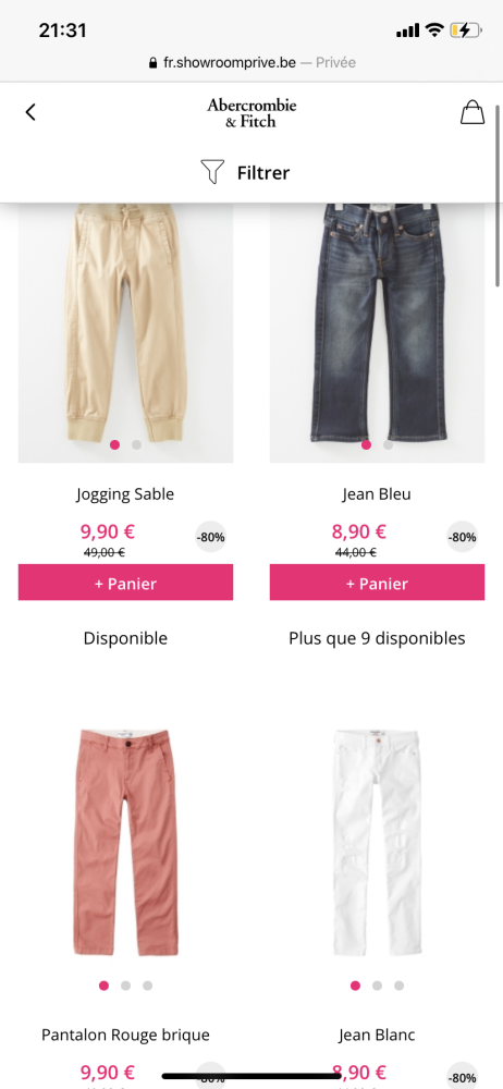Abercrombie&fitch heel scherp geprijsd op sho...