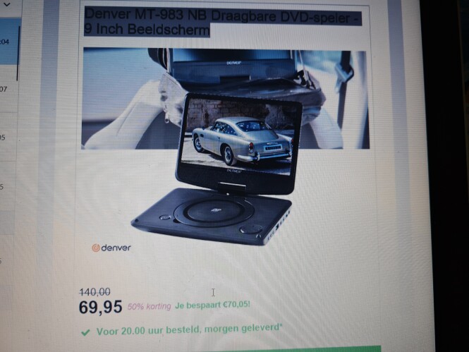 Bij dealdonkey.com denver mt 983 draagbare dv...