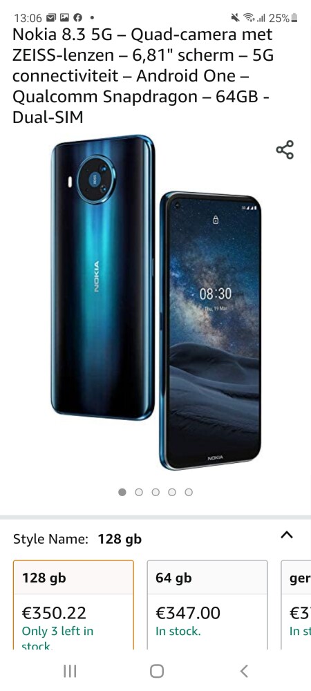 Amazon.nl Nokia voor een mooie prijs