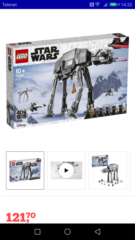 LEGO Star Wars AT-AT - 75288. Legendarische A...