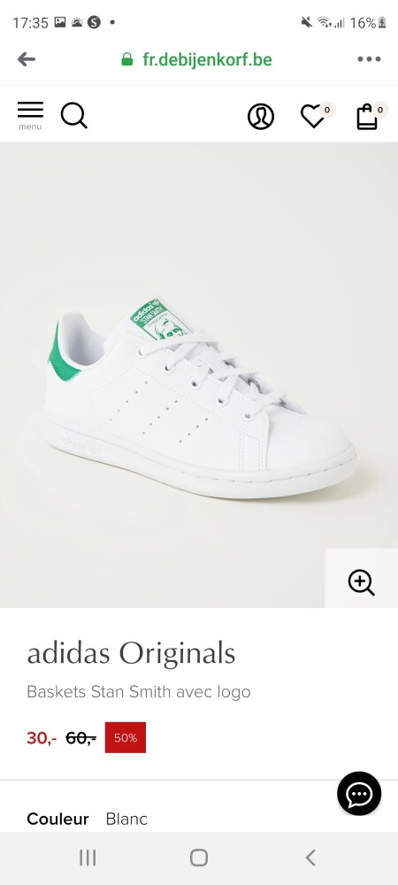 Adidas aan 30€ https://fr.debijenkorf.be/adid...