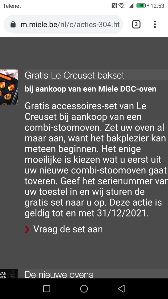 Gratis accessoires-set van Le Creuset bij aan...