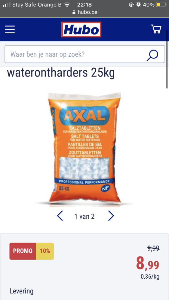 Let op mensen met een waterverzachter! In de...