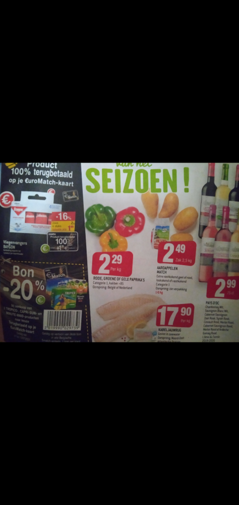 Cashback bij Smatch van 07/07 tem 13/07. 100%...