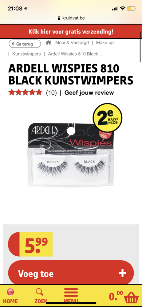 Ardell kunstwimpers 2de aan de halve prijs bi...