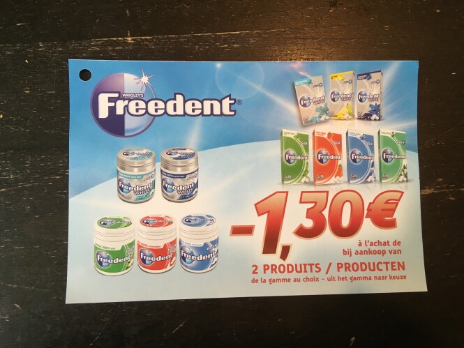 Gevonden vandaag bij Spar, kortingsbon Freede...