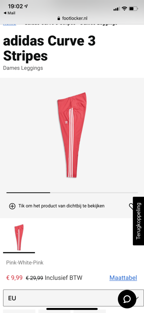 Bij Foot Locker Adidas short aan €9,99 kolt v...
