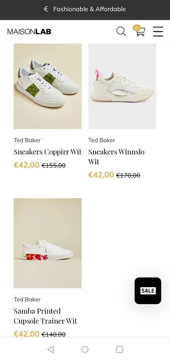 Goedkope Ted Baker sneakers, 't is voor de ra...