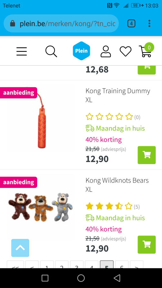 Bij Plein.be nu korting tot 40% op geselectee...
