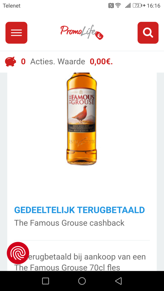 €5 terugbetaald bij aankoop van een The Famou...