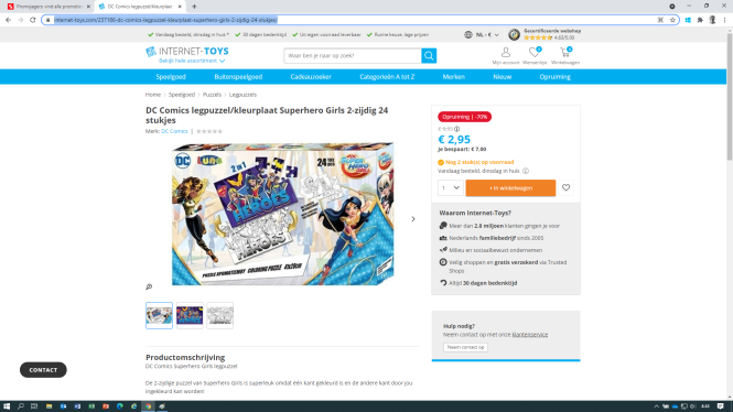 DC comics junior puzzle "Superhero Girls" , 2...