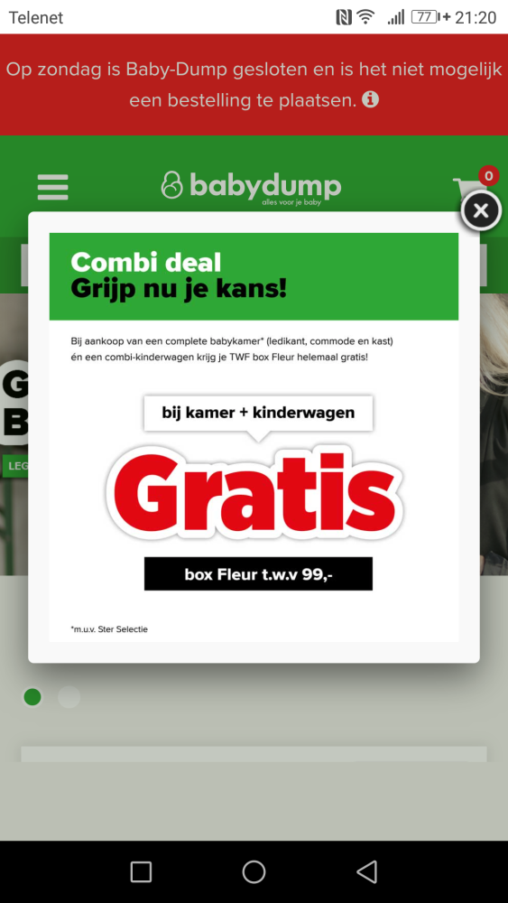 Bij aankoop van een complete kinderkamer en...