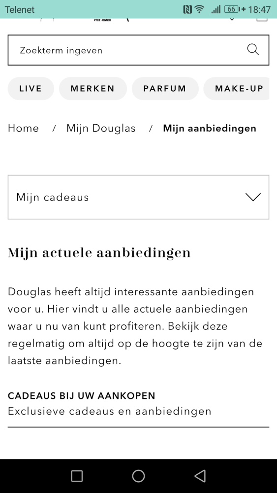 Bij Douglas.nl krijg je gratis artikelen bij...