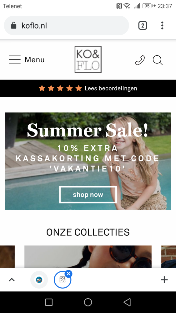 Summer Sale: 10% EXTRA KASSAKORTING tot einde...