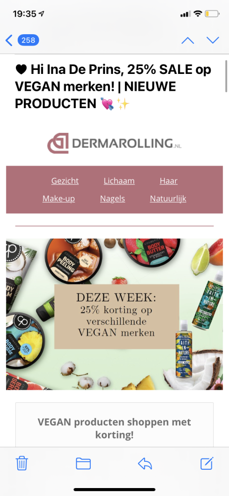 VEGAN producten shoppen met korting bij Derma...