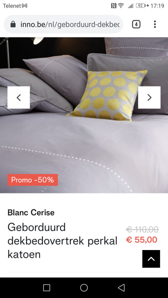 Selectie dekbedovertrekken v Blanc Cerise -50...