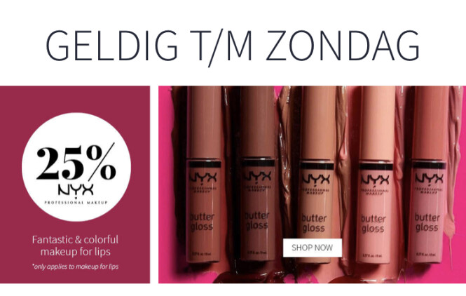 -25% bij Nice Beauty op NYX Cosmetics. https:...